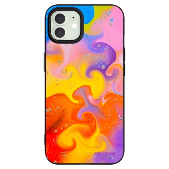 Picasee crna silikonska maskica za Apple iPhone 12 Pro - Bubbles