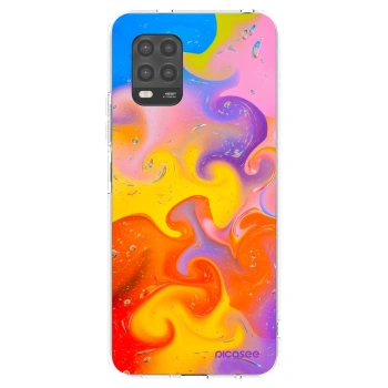 Picasee silikonska prozirna maskica za Xiaomi Mi 10 Lite - Bubbles
