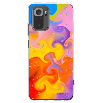 Picasee silikonska prozirna maskica za Xiaomi Redmi Note 10 - Bubbles