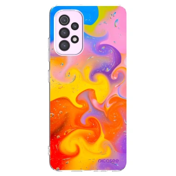 Picasee silikonska prozirna maskica za Samsung Galaxy A32 5G A326B - Bubbles