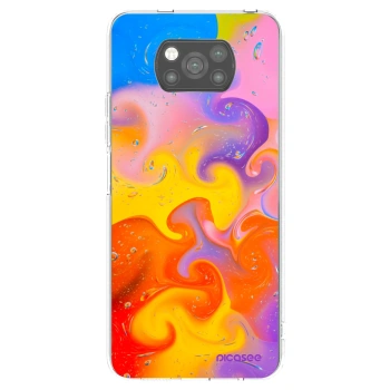 Picasee crna silikonska maskica za Xiaomi Poco X3 Pro - Bubbles