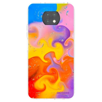 Picasee silikonska prozirna maskica za Xiaomi Redmi Note 9T - Bubbles
