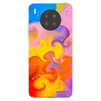 Picasee silikonska prozirna maskica za Huawei Nova 8i - Bubbles