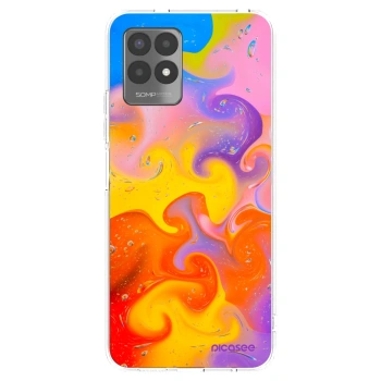 Picasee silikonska prozirna maskica za Realme 8i - Bubbles