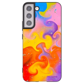 Picasee crna silikonska maskica za Samsung Galaxy S22+ 5G - Bubbles