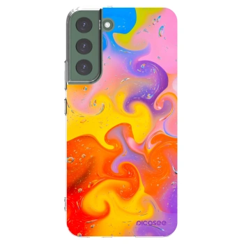 Picasee silikonska prozirna maskica za Samsung Galaxy S22+ 5G - Bubbles