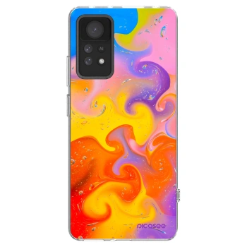 Picasee silikonska prozirna maskica za Xiaomi Redmi Note 11 Pro 5G - Bubbles
