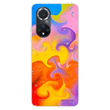 Picasee silikonska prozirna maskica za Huawei Nova 9 SE - Bubbles