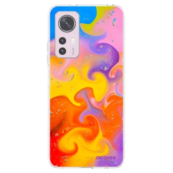 Picasee silikonska prozirna maskica za Xiaomi 12 - Bubbles