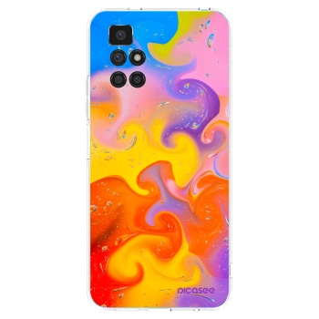 Picasee silikonska prozirna maskica za Xiaomi Redmi 10 (2022) - Bubbles