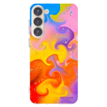 Picasee silikonska prozirna maskica za Samsung Galaxy S23+ 5G - Bubbles