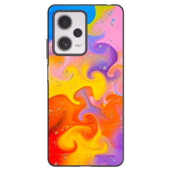 Picasee crna silikonska maskica za Xiaomi Redmi Note 12 Pro+ 5G - Bubbles