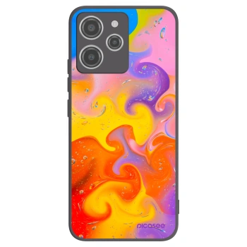 Picasee crna silikonska maskica za Xiaomi Redmi 12 4G - Bubbles