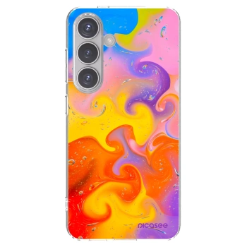 Picasee silikonska prozirna maskica za Samsung Galaxy S24 S921B 5G - Bubbles