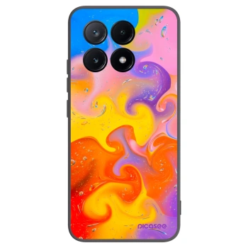 Picasee crna silikonska maskica za Xiaomi Poco X6 Pro - Bubbles
