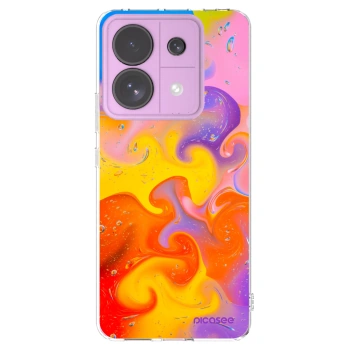 Picasee silikonska prozirna maskica za Xiaomi Redmi Note 13 Pro 5G - Bubbles