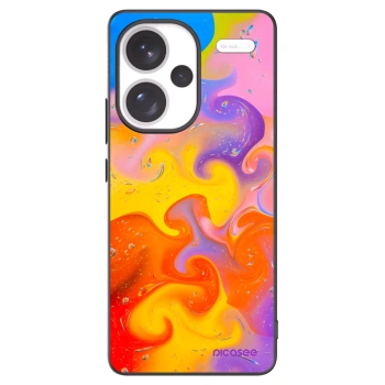 Picasee crna silikonska maskica za Xiaomi Redmi Note 13 Pro+ 5G - Bubbles