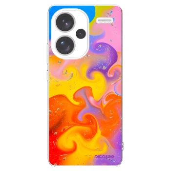 Picasee silikonska prozirna maskica za Xiaomi Redmi Note 13 Pro+ 5G - Bubbles
