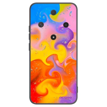 Picasee crna silikonska maskica za Honor Magic6 Lite 5G - Bubbles