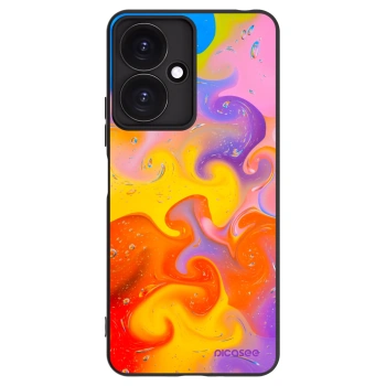 Picasee crna silikonska maskica za Xiaomi Redmi 13C 5G - Bubbles