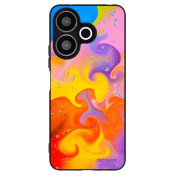 Picasee crna silikonska maskica za Xiaomi Redmi 13 4G - Bubbles