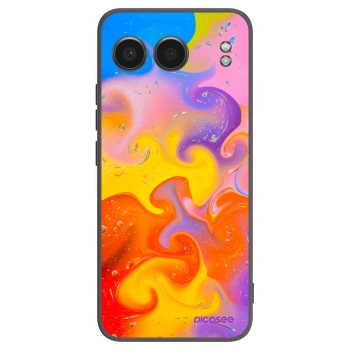 Picasee crna silikonska maskica za OnePlus Nord 4 - Bubbles