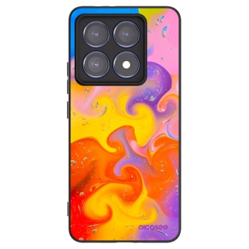 Picasee crna silikonska maskica za Xiaomi 14T Pro - Bubbles