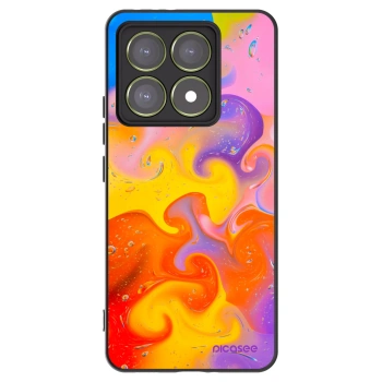 Picasee crna silikonska maskica za Xiaomi 14T - Bubbles