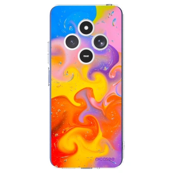 Picasee silikonska prozirna maskica za Xiaomi Redmi 14C - Bubbles