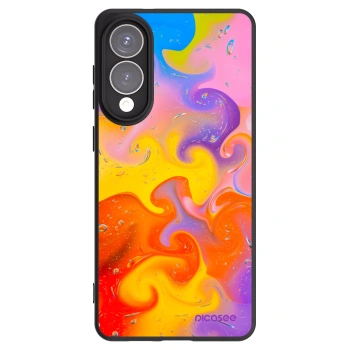 Picasee crna silikonska maskica za Samsung Galaxy S25 Edge 5G - Bubbles
