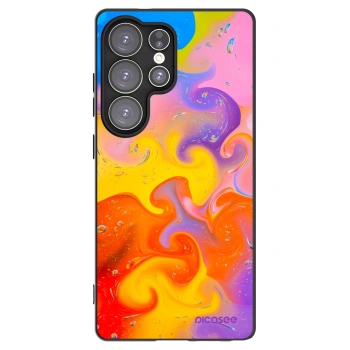 Picasee crna silikonska maskica za Samsung Galaxy S25 Ultra 5G - Bubbles