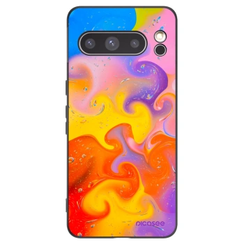 Picasee crna silikonska maskica za Google Pixel 8 Pro - Bubbles