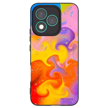 Picasee crna silikonska maskica za Honor 400 Lite 5G - Bubbles