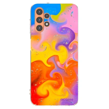 Picasee silikonska prozirna maskica za Samsung Galaxy A13 5G - Bubbles