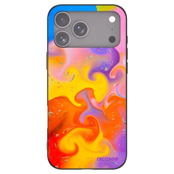 Picasee crna silikonska maskica za Apple iPhone 17 Pro Max - Bubbles