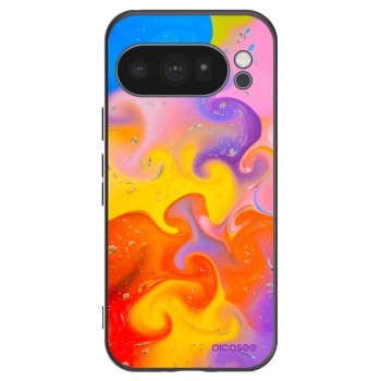 Picasee crna silikonska maskica za Google Pixel 10 Pro - Bubbles