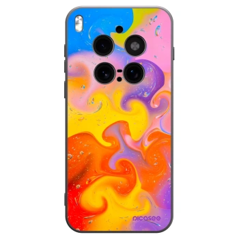 Picasee crna silikonska maskica za Vivo X300 Pro - Bubbles