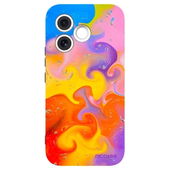 Picasee crna silikonska maskica za Honor 600 Lite - Bubbles