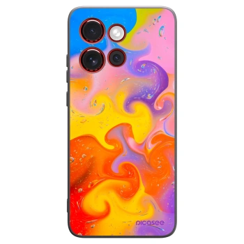 Picasee crna silikonska maskica za Motorola Edge 60 Neo 5G - Bubbles