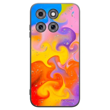 Picasee crna silikonska maskica za Motorola Moto G77 - Bubbles