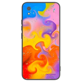 Picasee crna silikonska maskica za Xiaomi Redmi 7A - Bubbles