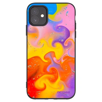 Picasee crna silikonska maskica za Apple iPhone 11 - Bubbles
