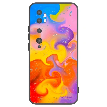 Picasee crna silikonska maskica za Xiaomi Mi Note 10 (Pro) - Bubbles