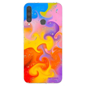 Picasee silikonska prozirna maskica za Huawei P40 Lite E - Bubbles