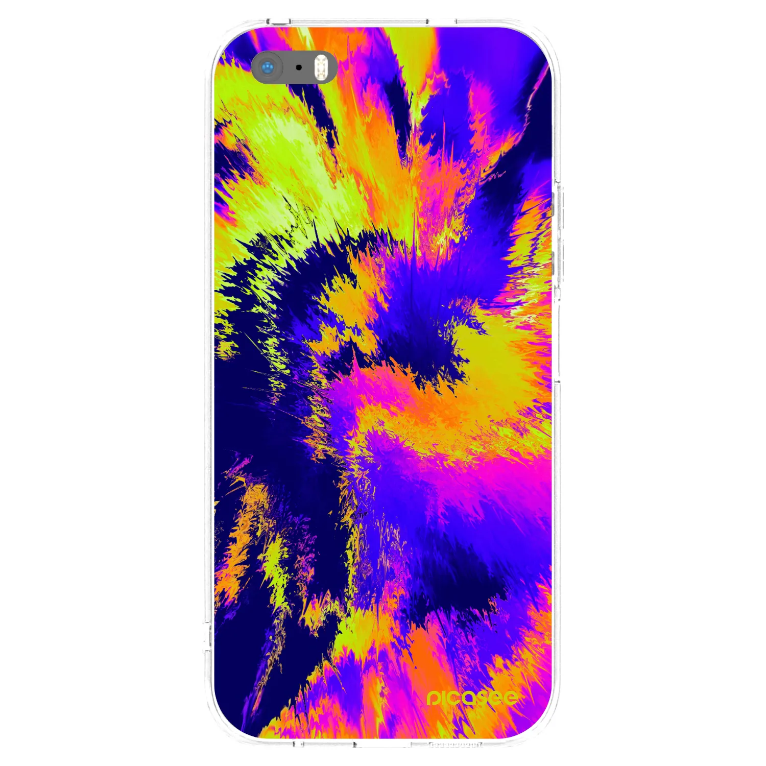 Picasee silikonska prozirna maskica za Apple iPhone 5/5S/SE - Burn