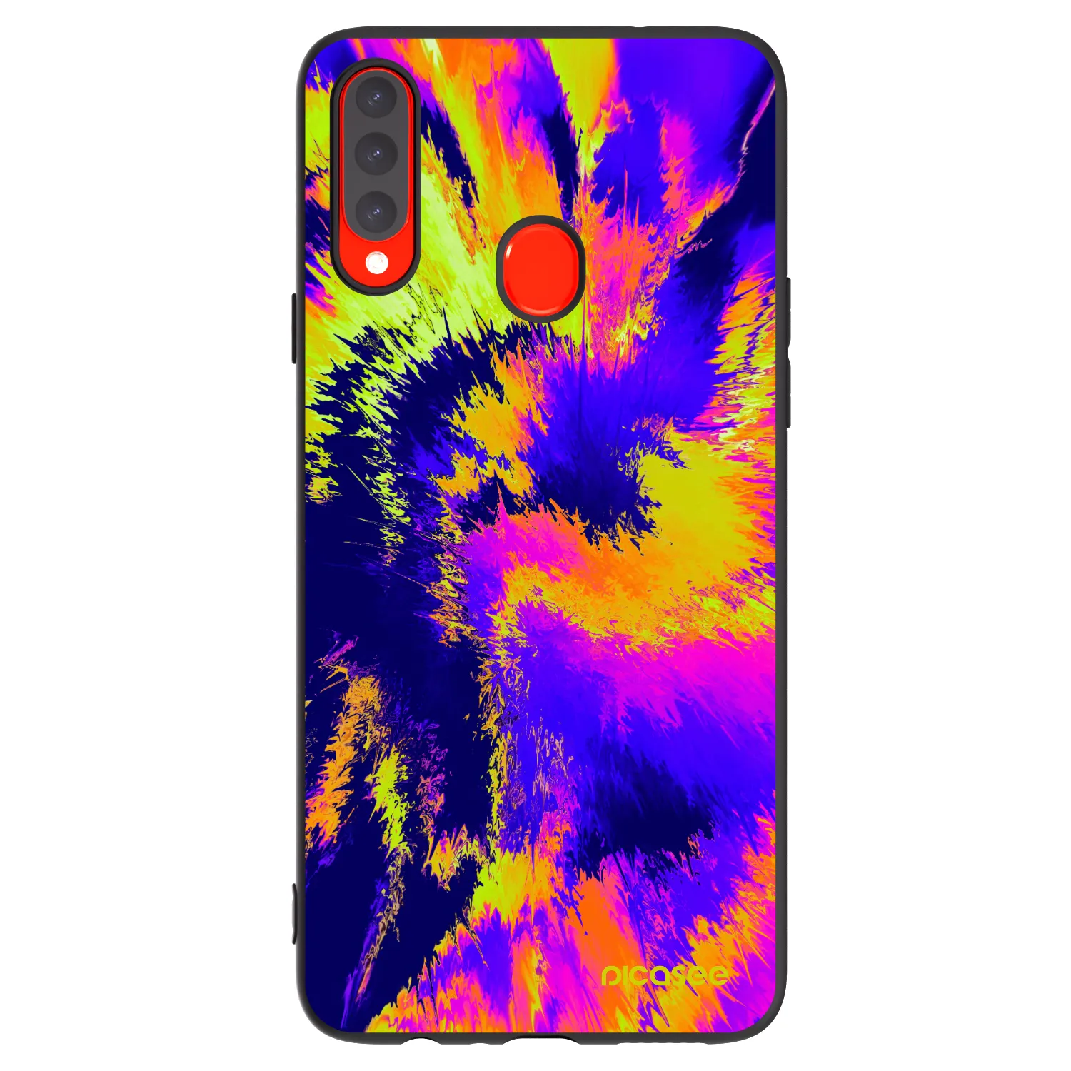 Picasee crna silikonska maskica za Samsung Galaxy A20s - Burn