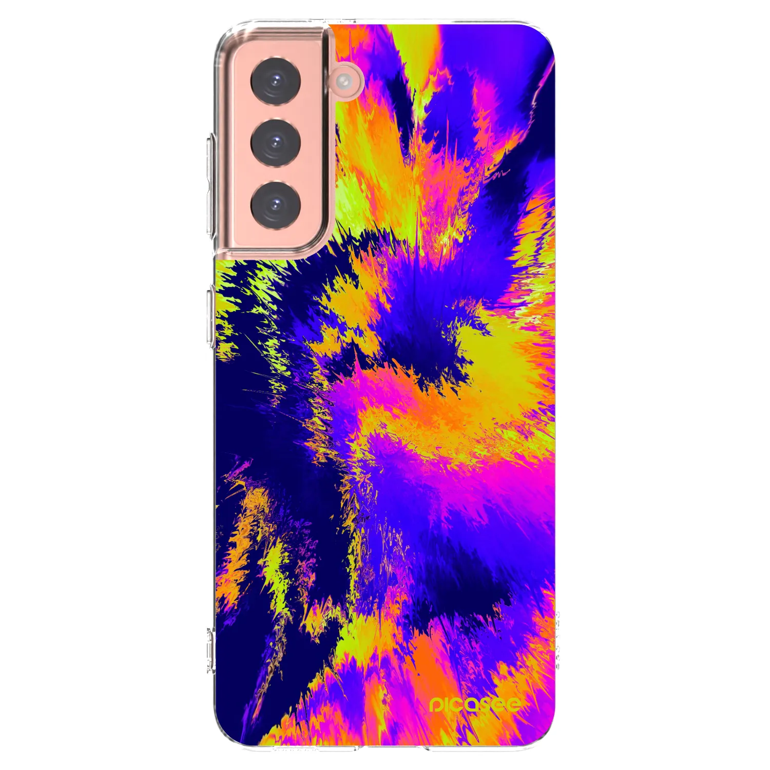 Picasee silikonska prozirna maskica za Samsung Galaxy S21 5G G991B - Burn