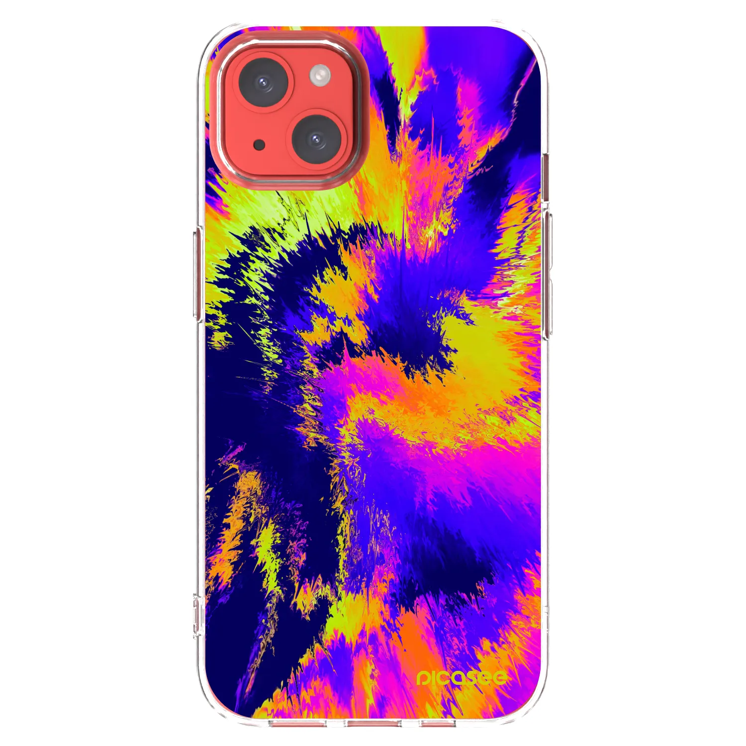 Picasee silikonska prozirna maskica za Apple iPhone 13 - Burn