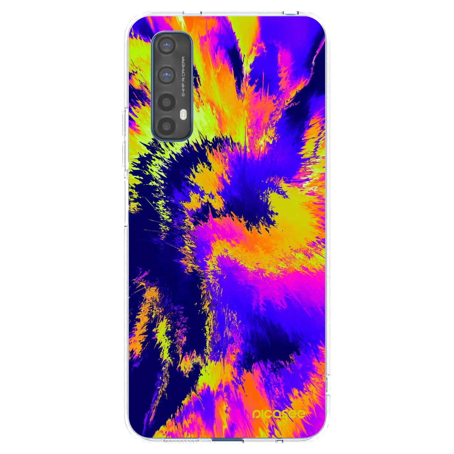 Picasee silikonska prozirna maskica za Realme 7 - Burn