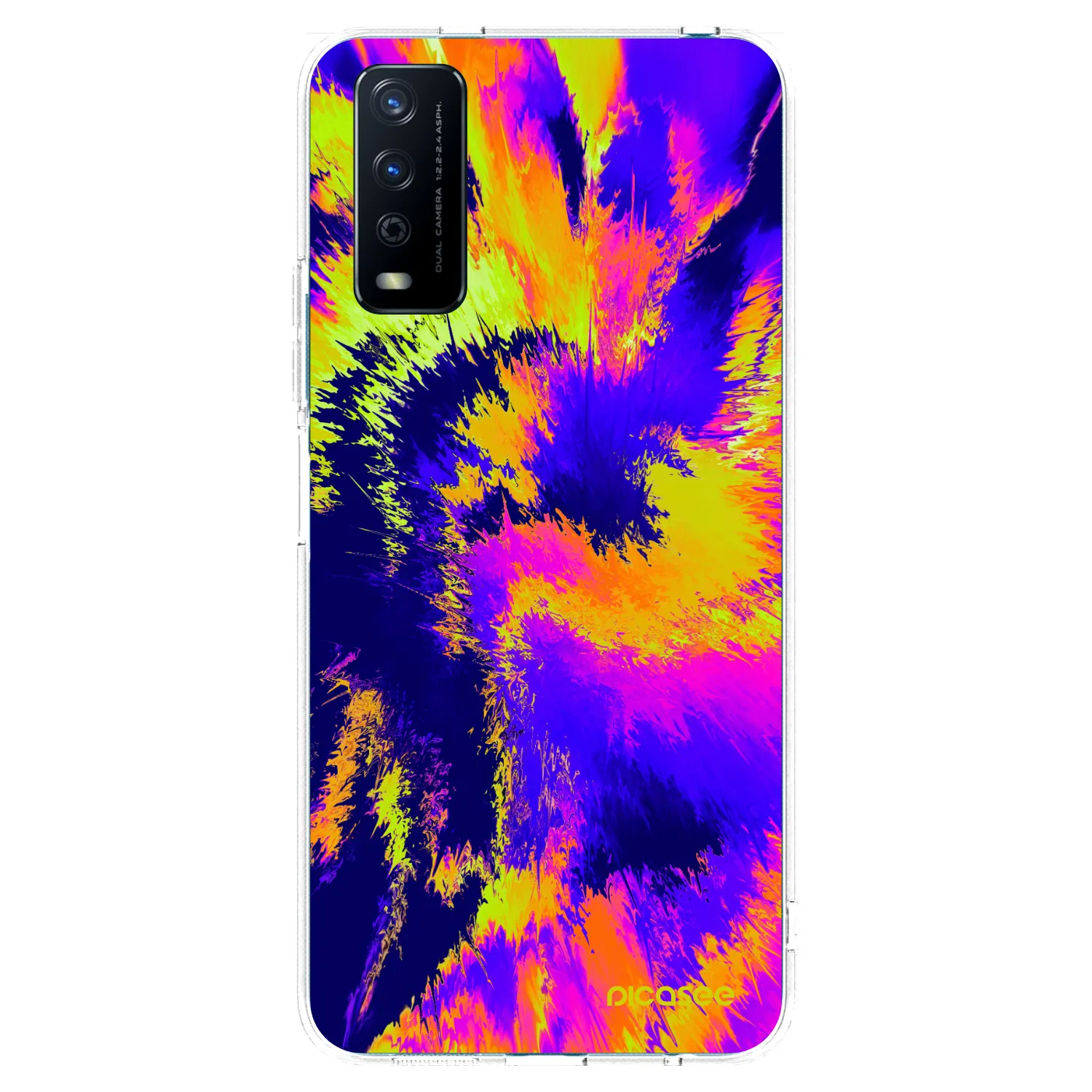 Picasee silikonska prozirna maskica za Vivo Y11s - Burn